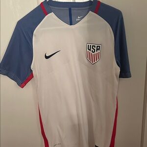 Nike USA White and Blue Soccer Shirt